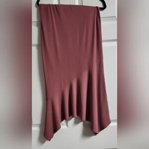 Newport News - Polyester/Spandex - Blush Tone Skirt - Elastic Waistband- Size S